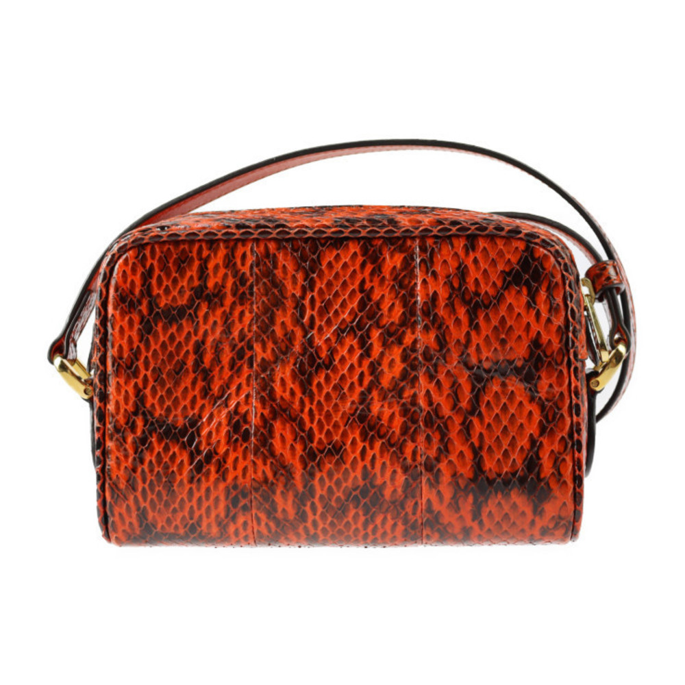 Gucci Ophidia Shoulder Bag Python Orange Black Gg - image 3